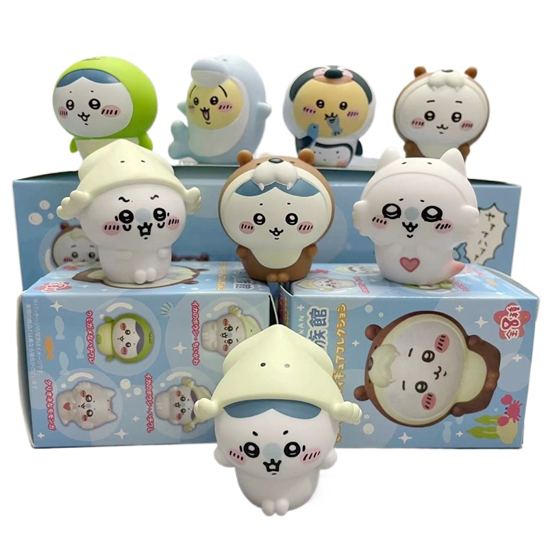 Marine Fish Tank - 8 sztuk/pudełko Kawaii Chiikawa Aquarium Blind