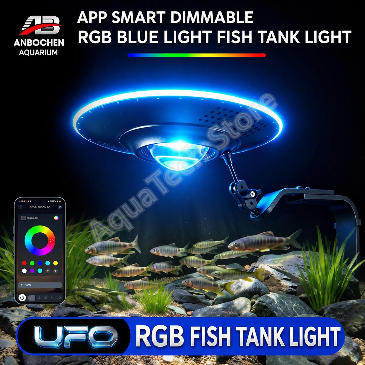 ANBOCHEN UFO RGB LED Lampa Akw – Reef Lighting recenzja i cena